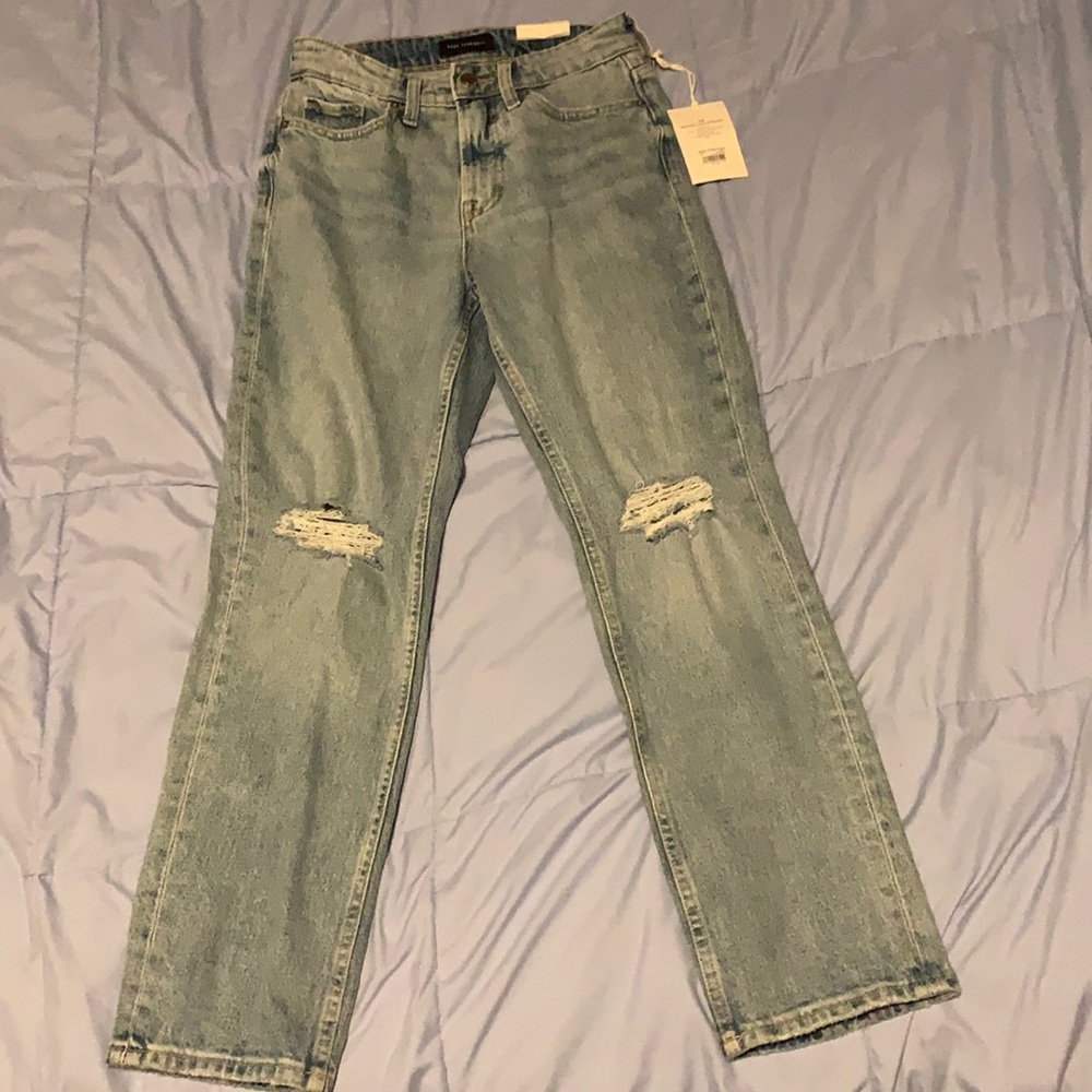 90s Straight Ripped Denim Jeans